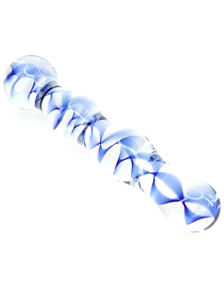 Gode en verre Screw Beads 17 x 3.5cm