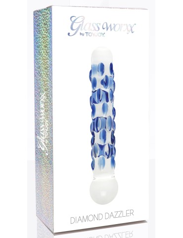 Gode en verre Diamond Dazzler 15 x 3cm 2