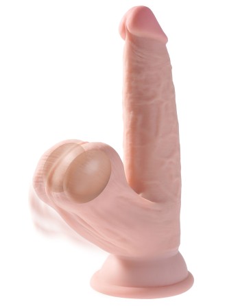 Gode rÃ©aliste 3D Cock Swinging Balls 13 x 4.2 cm
