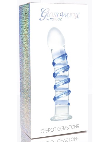 Gode en verre G-Spot Gemstone 17 x 3.7cm 2