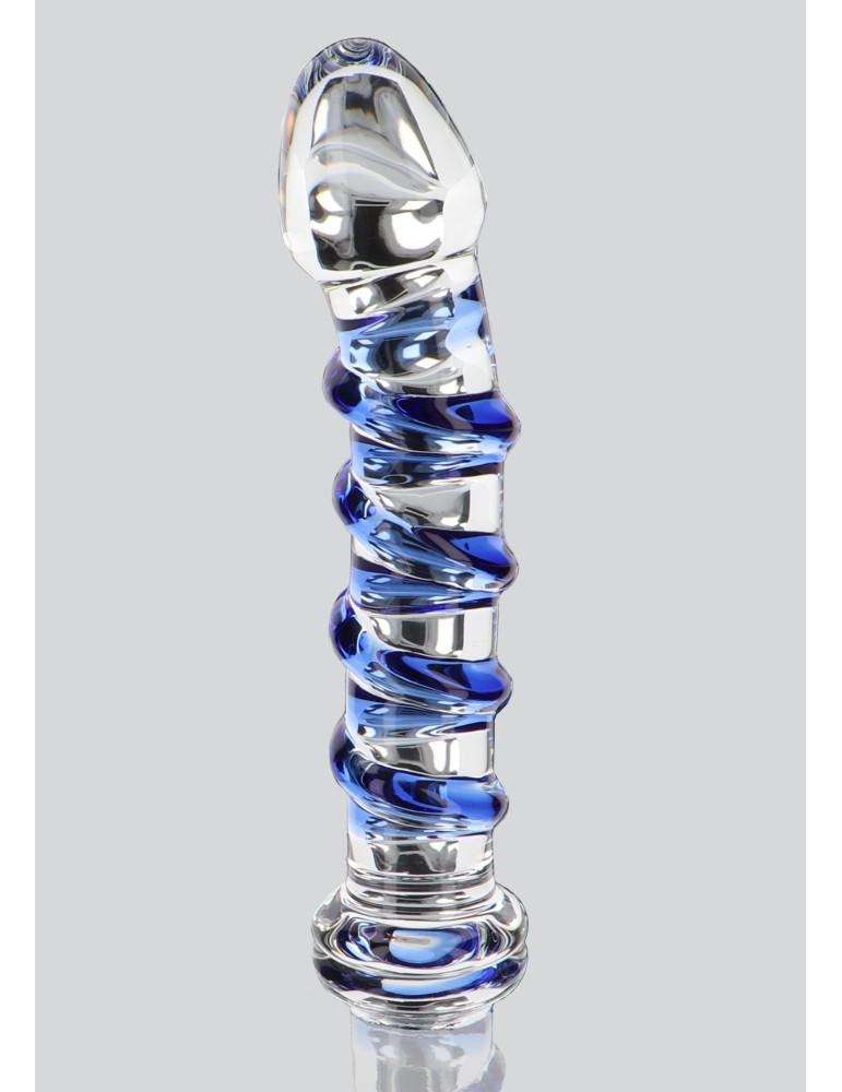 Gode en verre G-Spot Gemstone 17 x 3.7cm