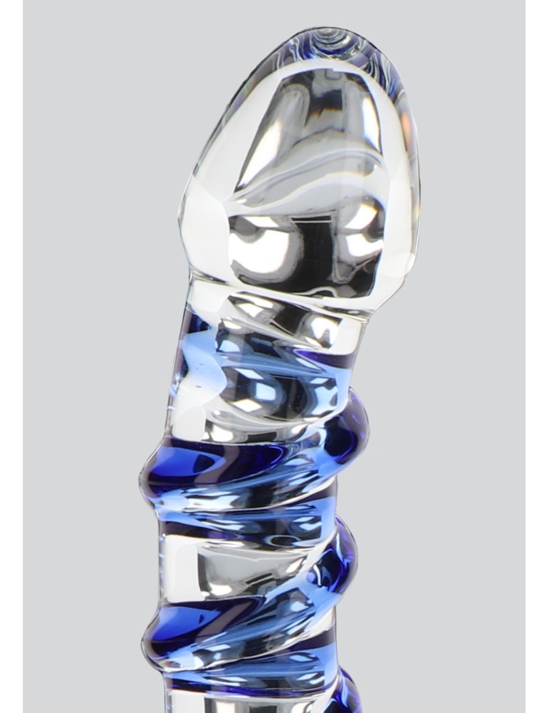 Gode en verre G-Spot Gemstone 17 x 3.7cm