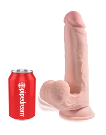 Gode rÃ©aliste 3D Cock Swinging Balls 19 x 5.2 cm