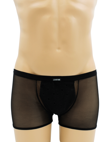 Boxer noir semi opaque - LM2502-67BLK 2