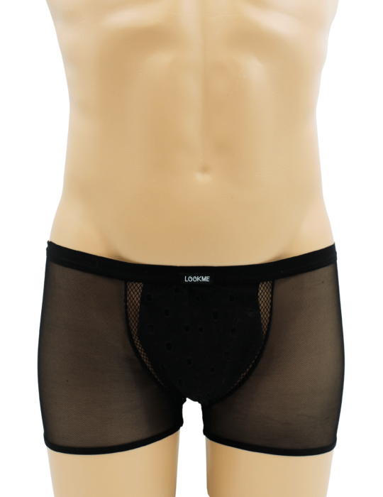 Boxer noir semi opaque - LM2502-67BLK