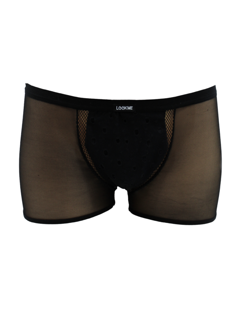 Boxer noir semi opaque - LM2502-67BLK