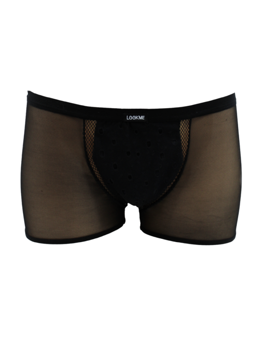 Boxer noir semi opaque - LM2502-67BLK