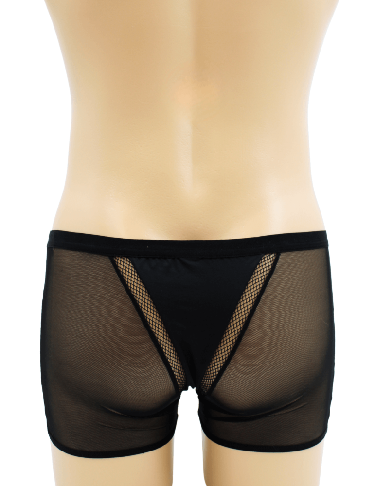Boxer noir semi opaque - LM2502-67BLK