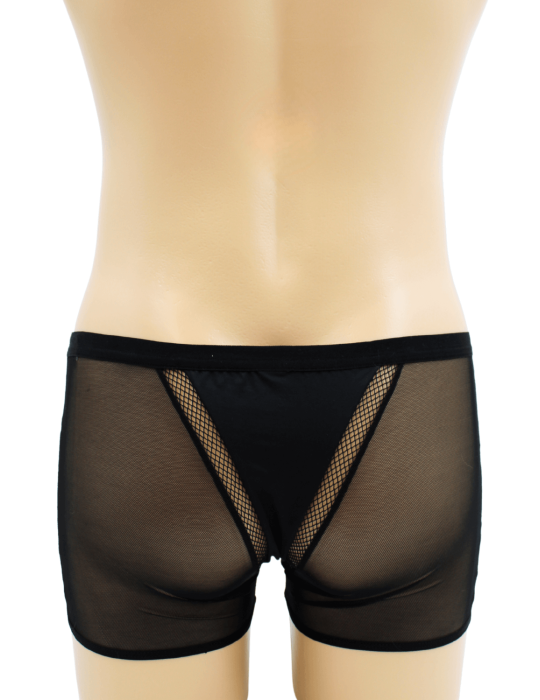 Boxer noir semi opaque - LM2502-67BLK