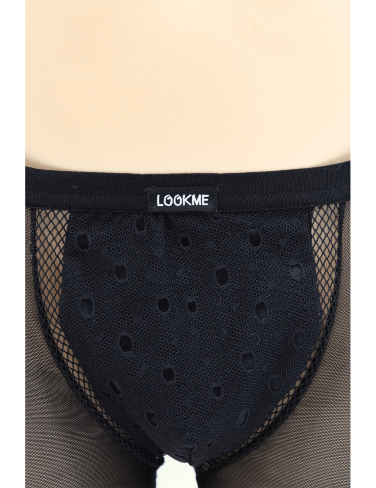 Boxer noir semi opaque - LM2502-67BLK