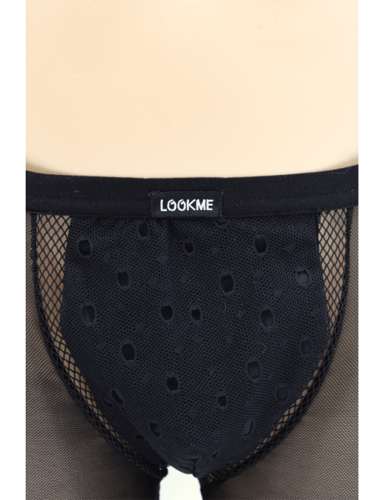 Boxer noir semi opaque - LM2502-67BLK