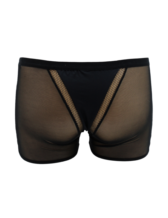 Boxer noir semi opaque - LM2502-67BLK