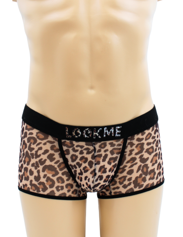 Boxer en résille imprimé léopard - LM2501-67LEO 2