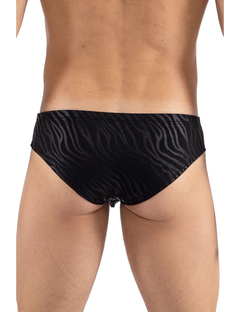 minipant noir  gold Zebra - LM2403-68BLK