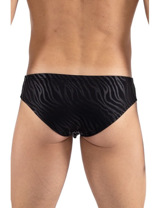 minipant noir  gold Zebra - LM2403-68BLK