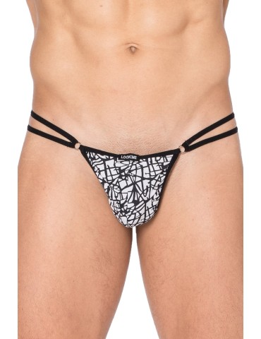 Mini string imprimé blanc et noir New Look - LM2299-01BWH 2