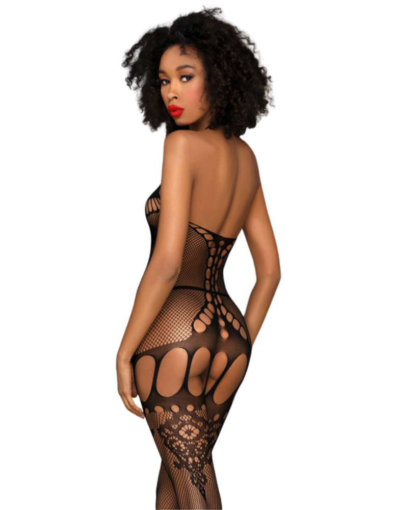 Bodystocking fantaisie noir Fancy me - PH0111BLK