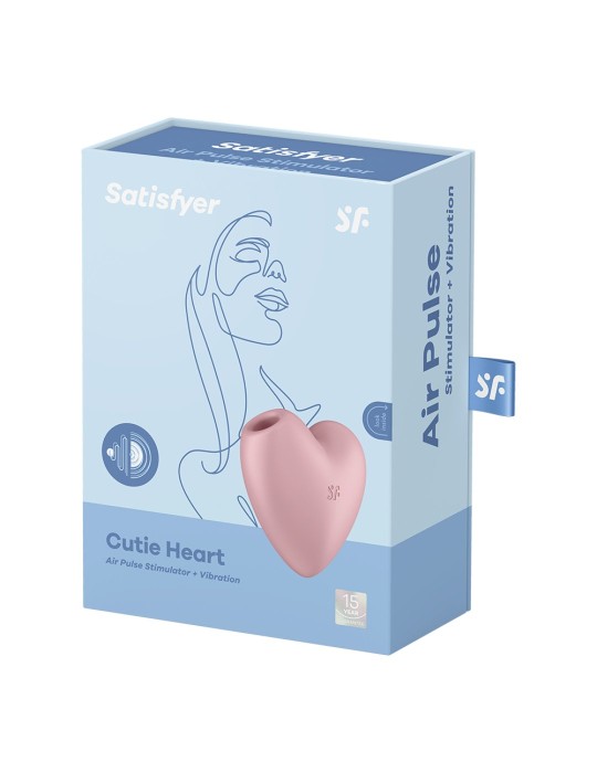 Stimulateur de clitoris USB en forme de cœur Cutie Heart Satisfyer - CC597796