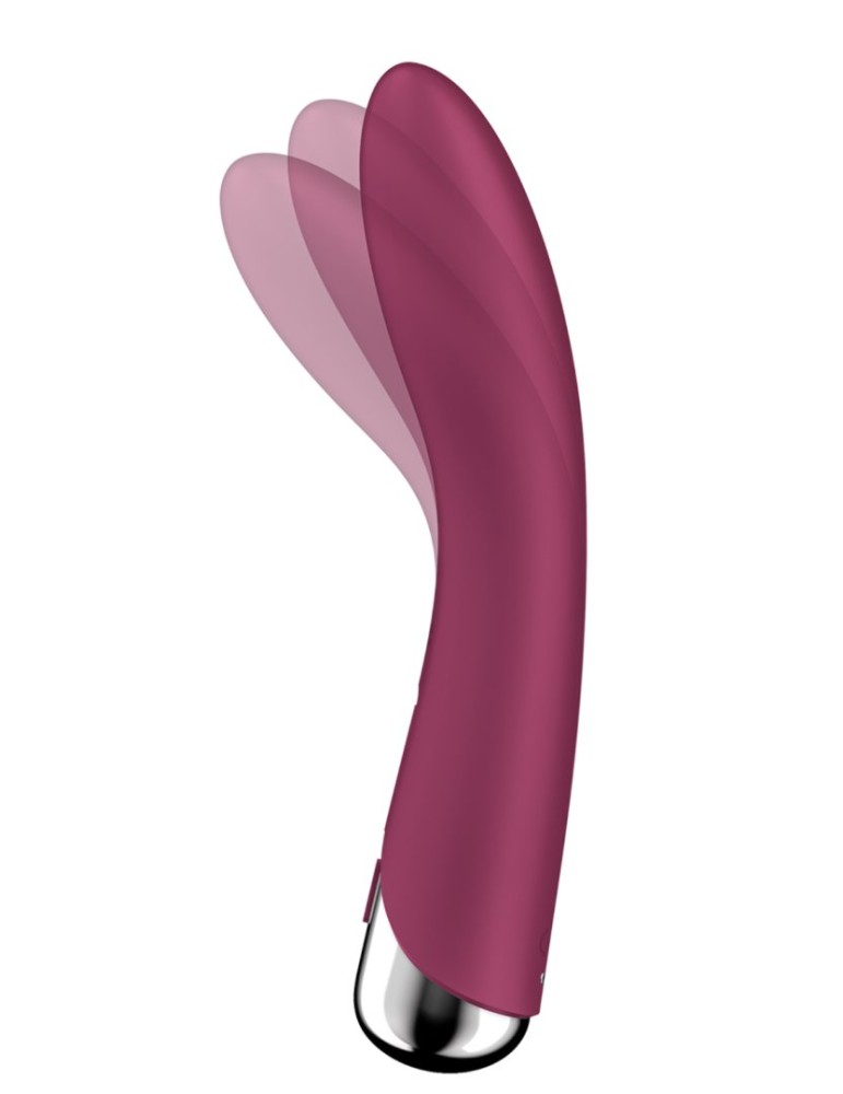 Vibromasseur USB tête rotative point G rouge Spinning Vibe 1 Satisfyer - CC597855