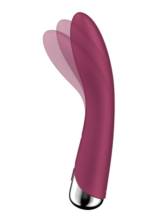 Vibromasseur USB tête rotative point G rouge Spinning Vibe 1 Satisfyer - CC597855