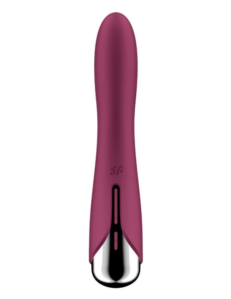 Vibromasseur USB tête rotative point G rouge Spinning Vibe 1 Satisfyer - CC597855