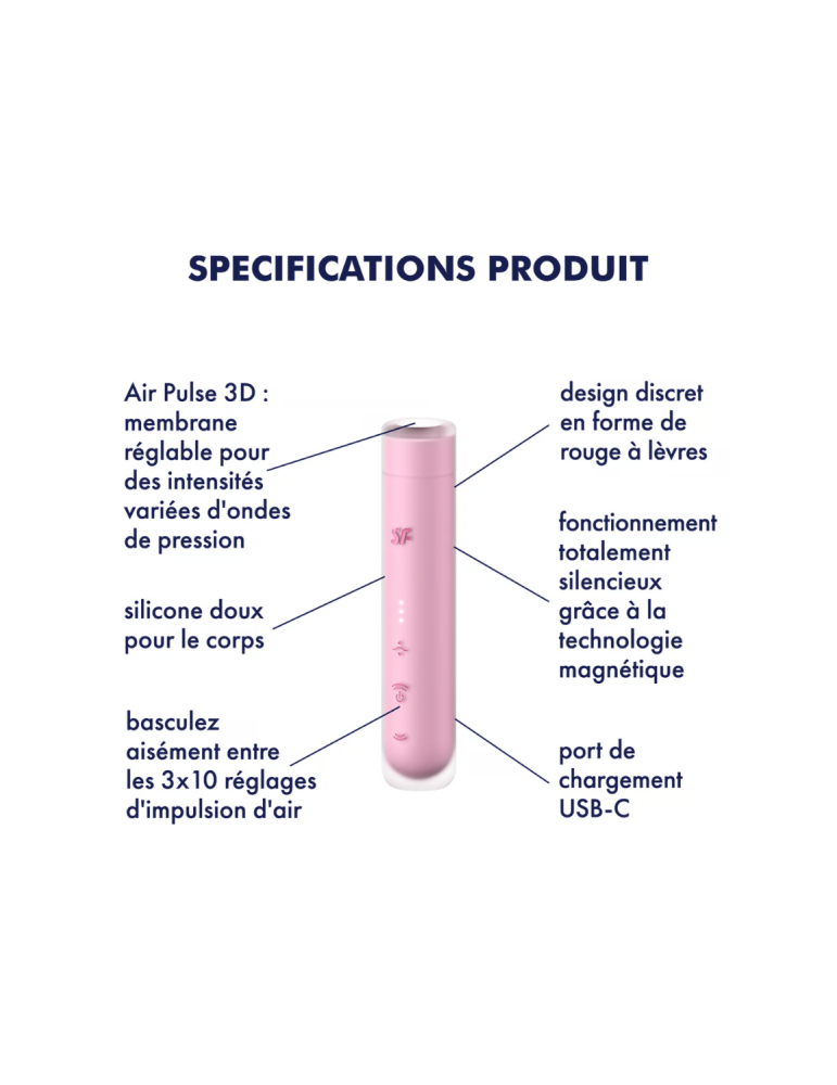 Stimulateur clitoridien de voyage First Kiss Satisfyer - CC597874