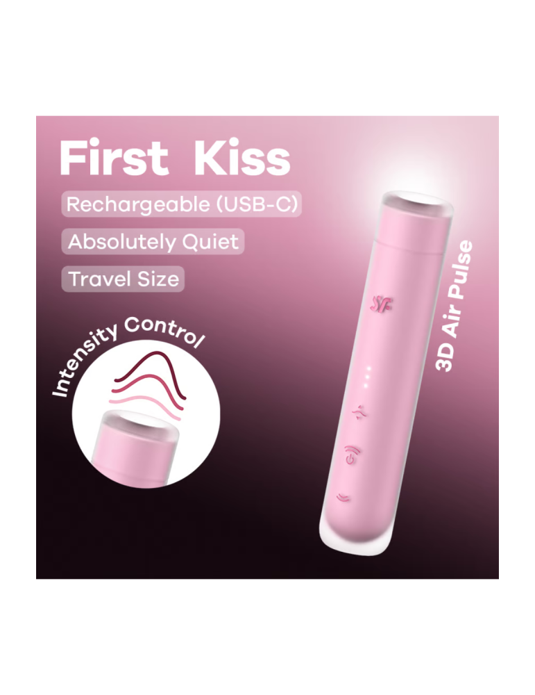 Stimulateur clitoridien de voyage First Kiss Satisfyer - CC597874