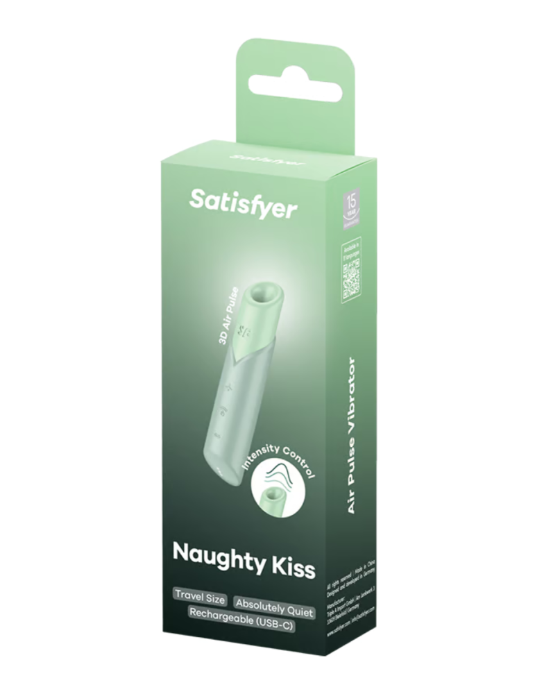 Stimulateur clitoridien de voyage Naughty Kiss Satisfyer - CC597871