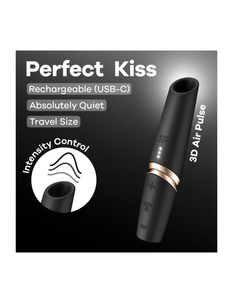 Stimulateur clitoridien de voyage Perfect Kiss Satisfyer - CC597872