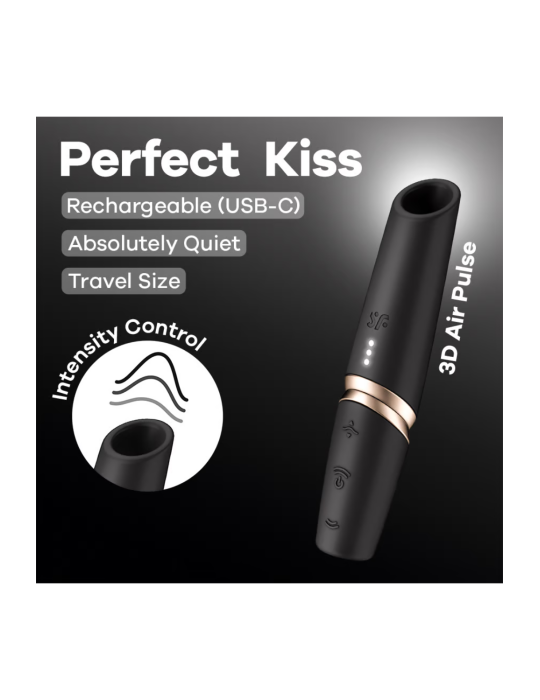 Stimulateur clitoridien de voyage Perfect Kiss Satisfyer - CC597872