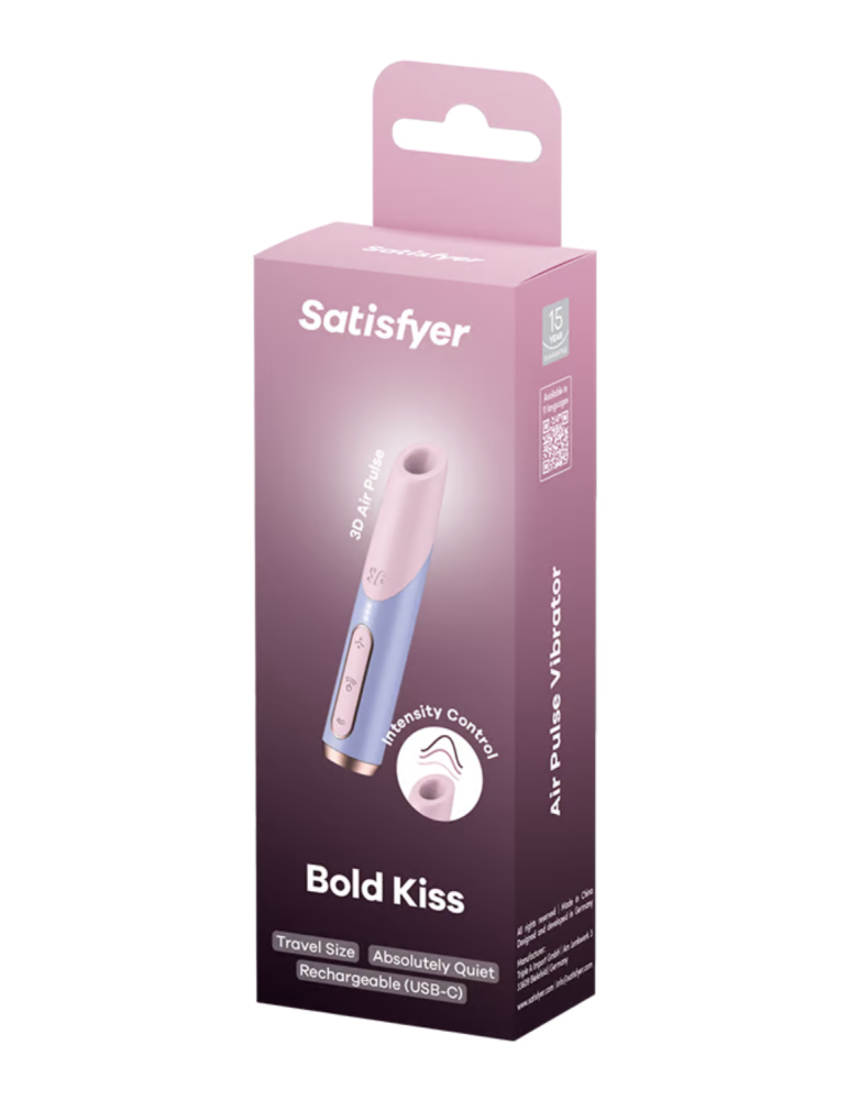 Stimulateur clitoridien de voyage Bold Kiss Satisfyer - CC597873