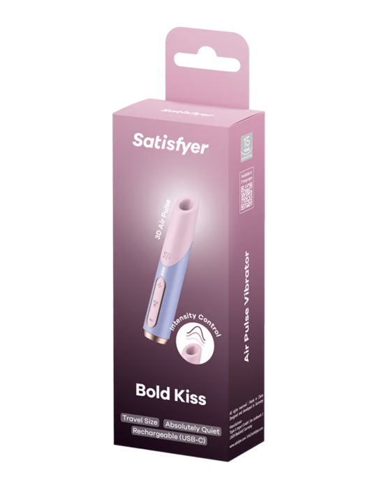 Stimulateur clitoridien de voyage Bold Kiss Satisfyer - CC597873