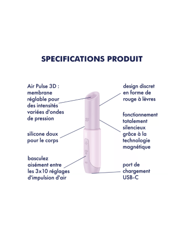 Stimulateur clitoridien de voyage Secret Kiss Satisfyer - CC597869 2