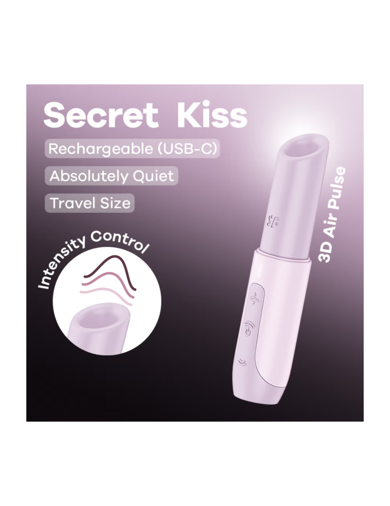 Stimulateur clitoridien de voyage Secret Kiss Satisfyer - CC597869