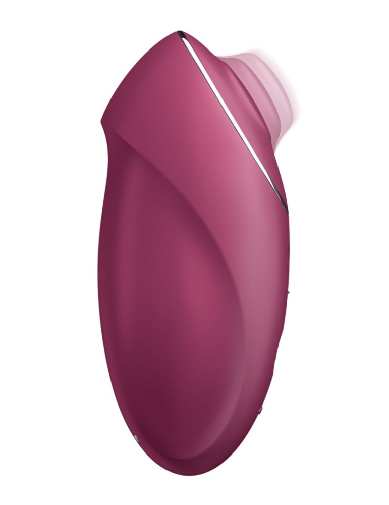 Vibromasseur à poser, stimulateur clitoridien rouge Tap  Climax 1 Satisfyer - CC597858