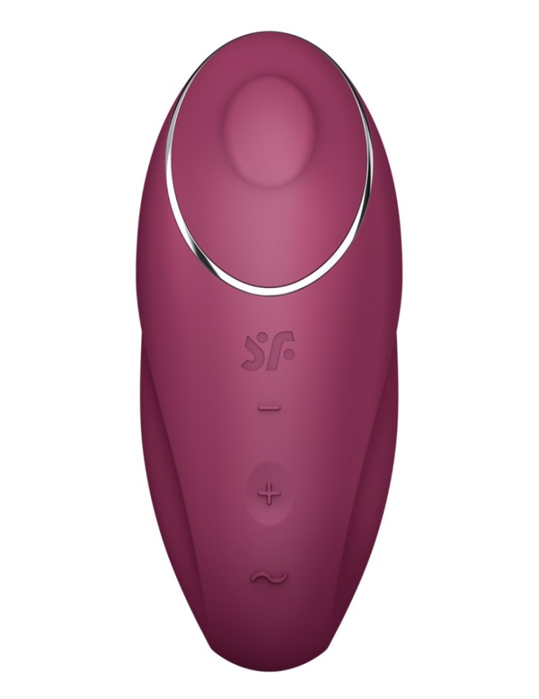 Vibromasseur à poser, stimulateur clitoridien rouge Tap  Climax 1 Satisfyer - CC597858