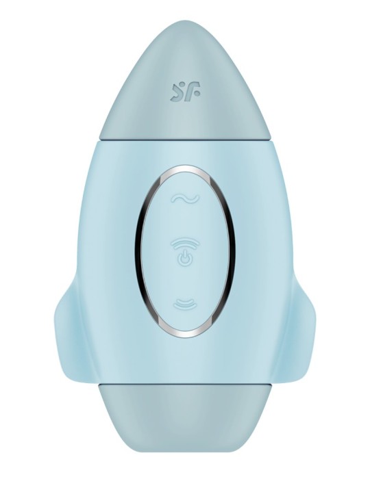 Stimulateur de clitoris violet vibration et air pulsé USB vert Mission control Satisfyer - CC597853