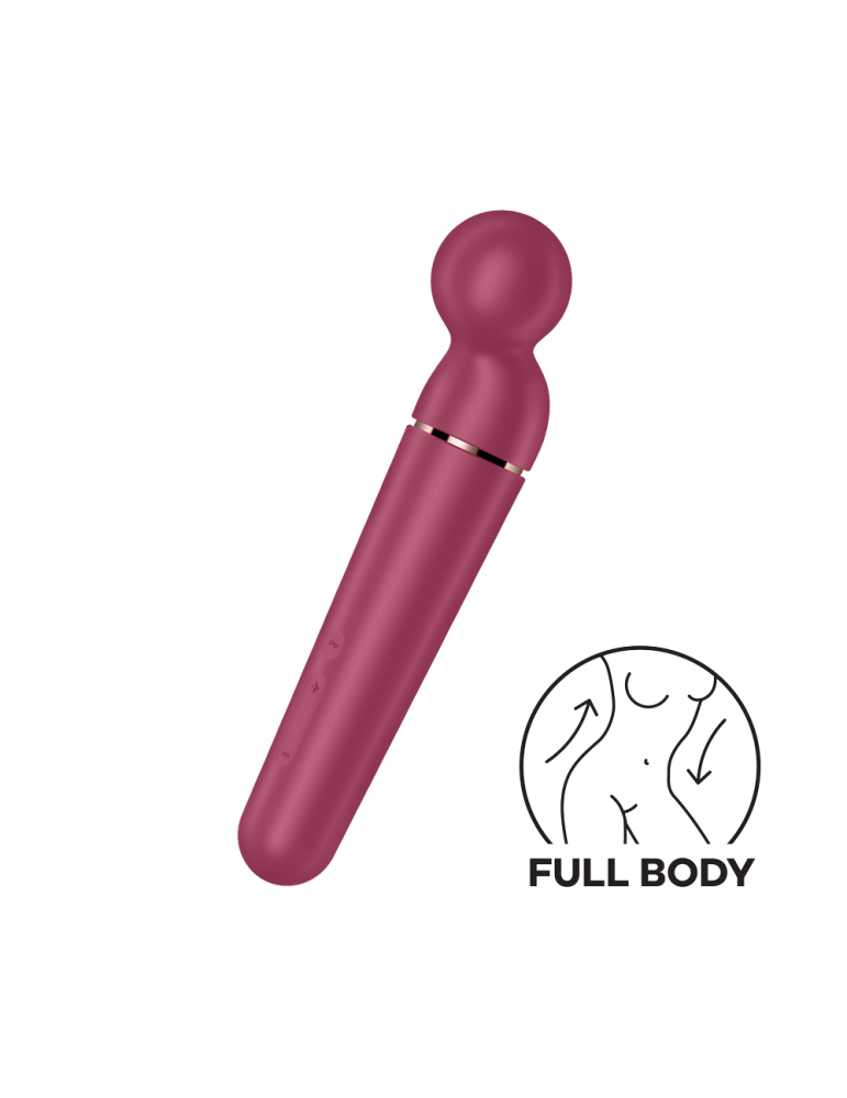 Vibromasseur wand rouge USB 60 vibrations Planet Wand-er Satisfyer - CC597844 Vibromasseur wand rouge USB 60 vibrations Planet Wand-er Satisfyer - CC597844