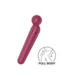 Vibromasseur wand rouge USB 60 vibrations Planet Wand-er Satisfyer - CC597844