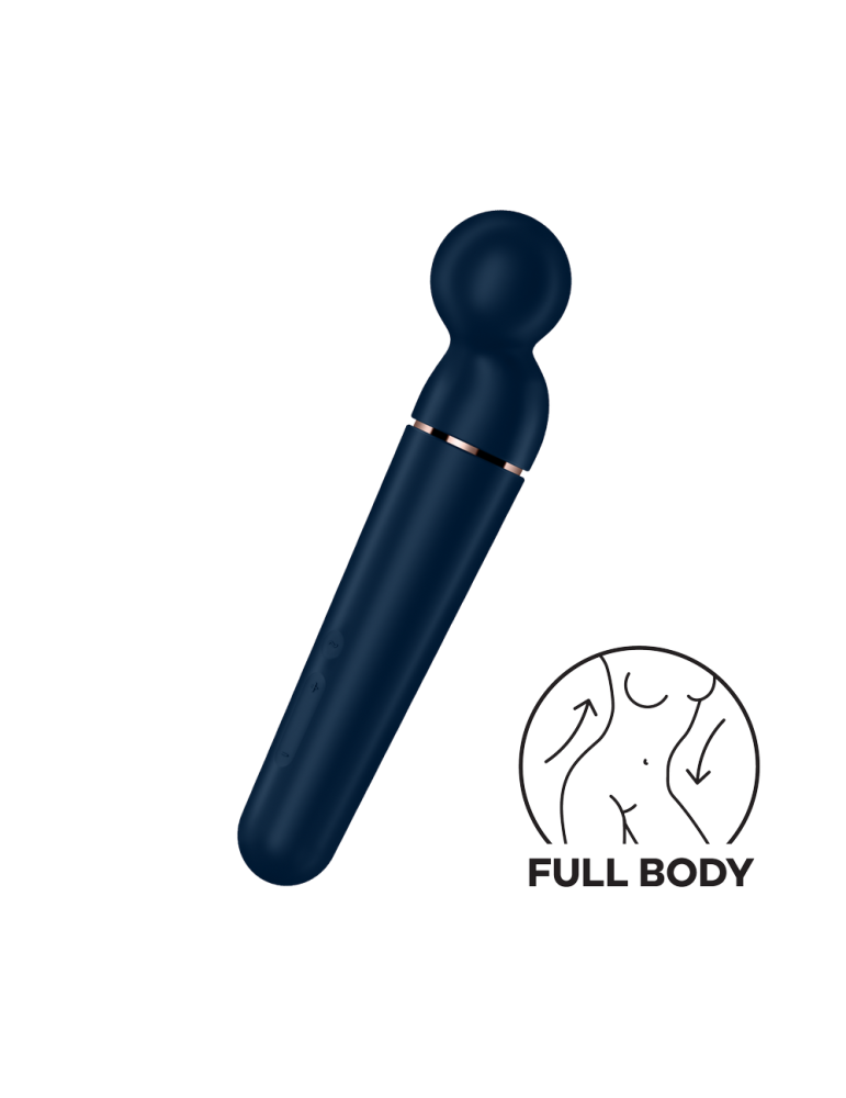 Vibromasseur wand bleu USB 60 vibrations Planet Wand-er Satisfyer - CC597845 Vibromasseur wand bleu USB 60 vibrations Planet Wand-er Satisfyer - CC597845