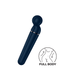 Vibromasseur wand bleu USB 60 vibrations Planet Wand-er Satisfyer - CC597845