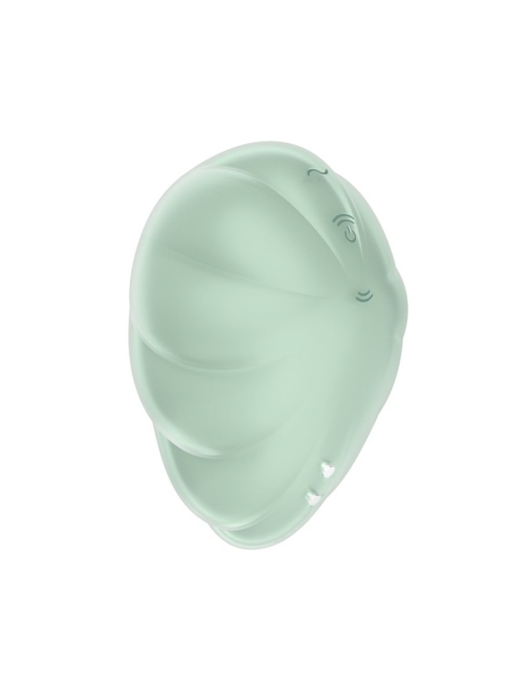 Stimulateur clitoridien par onde de pression sans contact et par vibration USB vert menthe, Cloud Dancer Satisfyer - CC597838