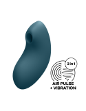 Stimulateur clitoridien par air pulsé et vibration bleu USB Vulva Lover 2 Satisfyer - CC597826