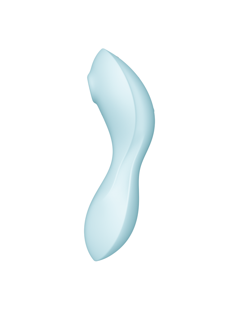 Vibromasseur connecté 3 en 1 Bleu USB Curvy Trinity 5 - CC597823