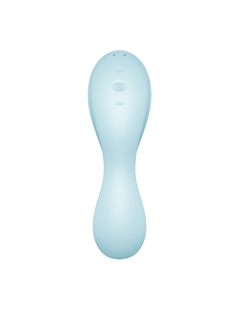 Vibromasseur connecté 3 en 1 Bleu USB Curvy Trinity 5 - CC597823