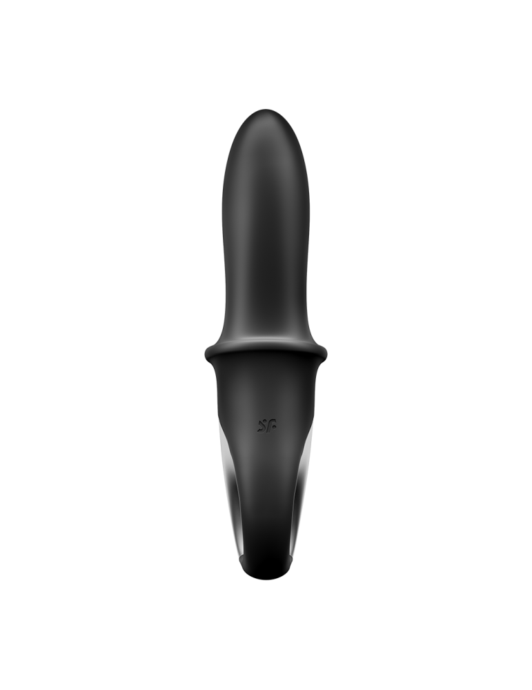 Vibromasseur noir USB, chauffant et connecté Hot Passion Satisfyer - CC597790