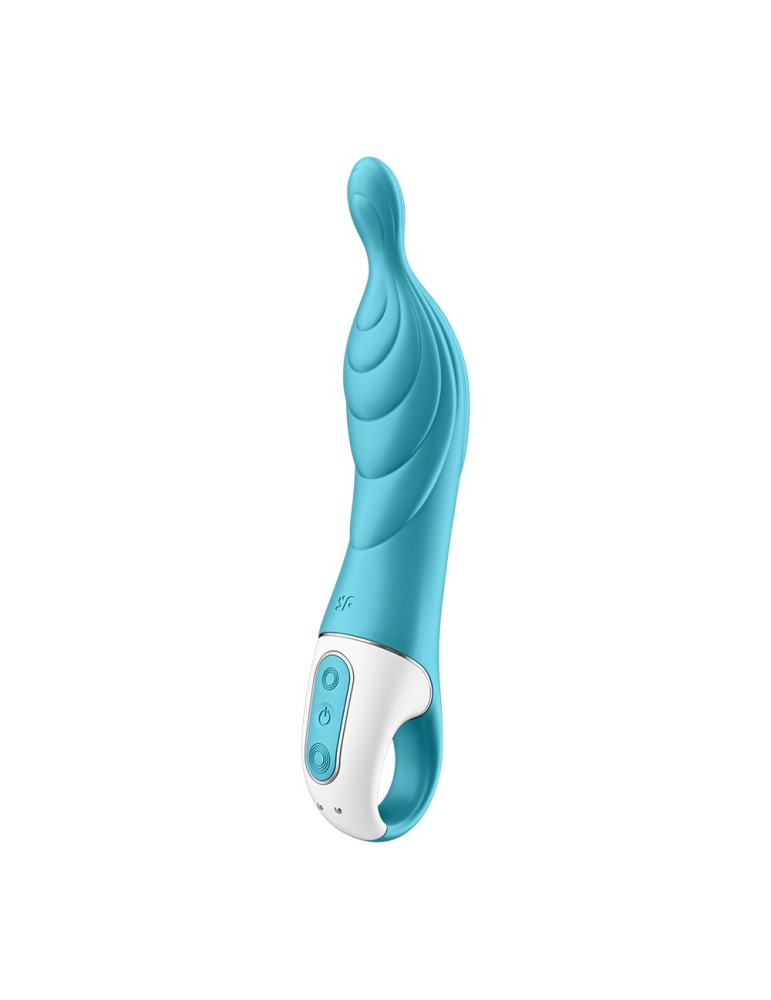 Vibromasseur rainuré Point A couleur turquoise A-Mazing 2 Satisfyer - CC597767