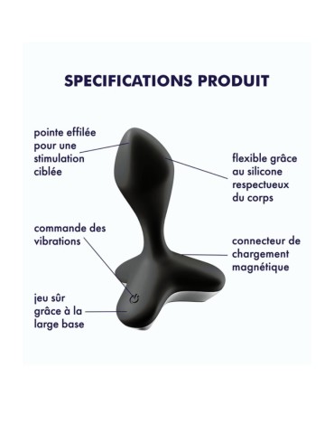 Vibromasseur anal USB noir Game Changer Satisfyer - CC597848 2