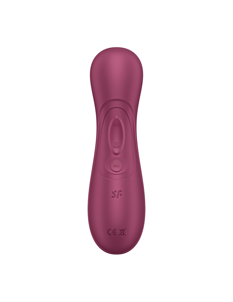 Stimulateur de clitoris 2 embouts avec techonologie Liquid Air Pro 2 Generation 3 rouge USB Satisfyer - CC597814