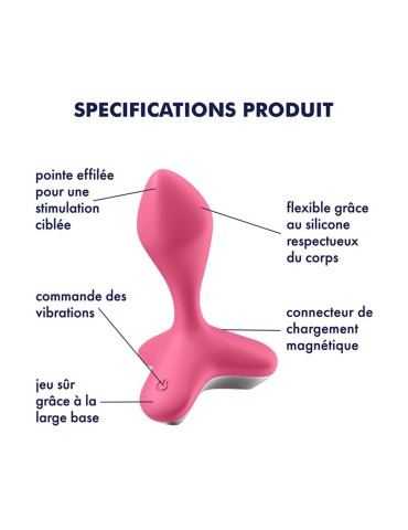 Vibromasseur anal USB rose Game Changer Satisfyer - CC597779 2